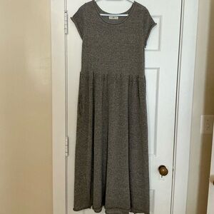 Natural Life Knit Sweater Maxi Dress Size Medium Short Sleeve